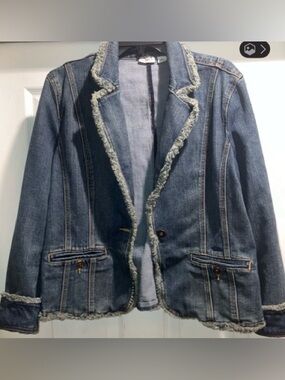 Cato Blue Jeans Jacket, Size Large